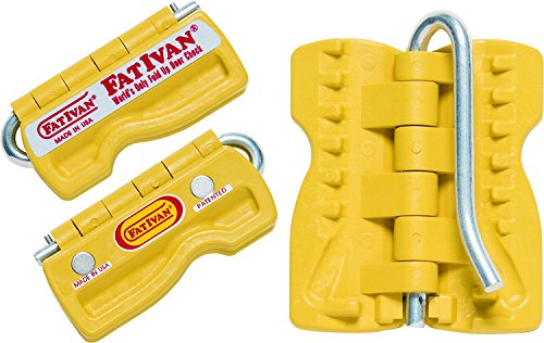 The Original Fat Ivan Fold Up Doorstop Wedge with Magnet - for Moving Office Home or School - Great for Police, Admin, Firefighters and Any time You Need a Door to Stay Open - color: Yellow, size: 1 Pack