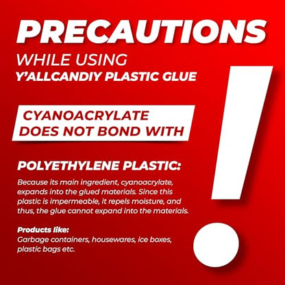 Plastic Glue for Models, Miniatures, Legos, PLA & 3D Printing Repair – Fast Setting Heavy Duty Strong Super Glue for Plastic 20g (144 Pack) - size: 144 Pack