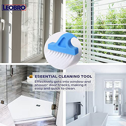 LEOBRO Groove Gap Cleaning Tools, Handheld Door and Window Track Brushes, Air Conditioning Shutter Cleaner, Pack of 4
