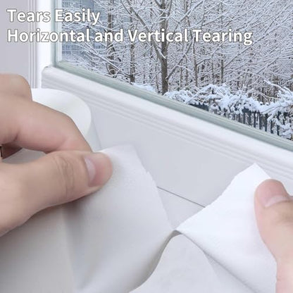 2Pack Duct Tape Heavy Duty Single Sided, Strong Adhesive High Strength, Waterproof Mesh Tape for Indoor Outdoor Repairing Sealing Bonding, Easy Use Hand Tearable, 1.57 Inch x 33 Feet, White - size: 2 Pack x 1.57″ x 33 FT