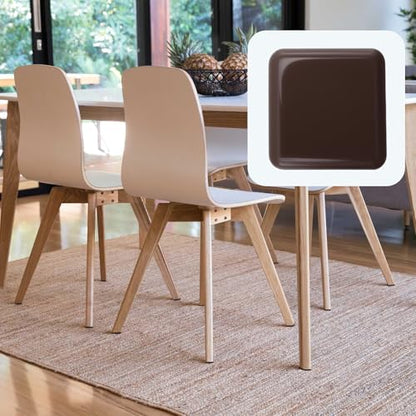 8 PCS Self-Stick Furniture Sliders Brown Square Self-Adhesive Carpet Sliders Furniture Moving Pads Furniture Mover Glides