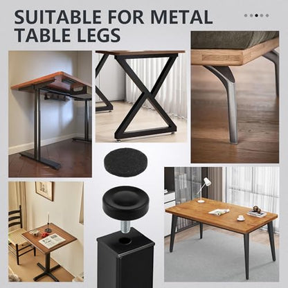 BDS-HOME 14pcs 1/4” Thread Furniture Leveling feet, Adjustable Furniture Levelers Feet for Tables Cabinets Chairs Stool Legs Adjusting (NO T-Nuts) - color: No Screws