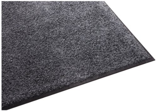 Guardian Platinum Series Indoor Wiper Floor Mat, Rubber with Nylon Carpet, 2'x4', Grey - color: Grey, size: 2' x 4' (Rectangular)