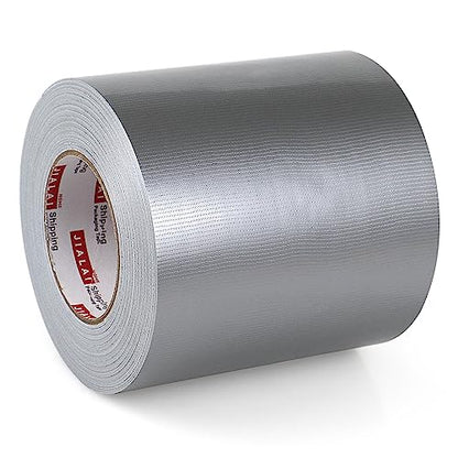 JIALAI HOME Duct Tape 6" Wide, 6 inch Wide Duct Tape Heavy Duty Waterproof 55 Yards (164 ft) Silver, UV Resistant for Crafts, Home Improvement, Repairs, & Projects - color: Silver