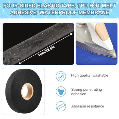 Outus Wetsuit Repair Iron On Seam Sealing Tape 32.8 Ft Seam Sealing Patch Waterproof for Neoprene Wetsuit Drysuit Fishing Suits Industrial Standard Carrier Material - size: 1 Inch in Width