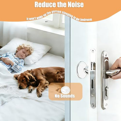 Door Stopper Wall Protector, Door Stoppers for Wall Self Adhesive 6Pack 2", Quiet Door Bumpers for Wall Clear, Strongest Door Handle Stopper, Guard Door Bumper Silencer