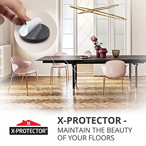 24 Heavy-Duty Felt Furniture Pads 1.5” 1/4” Thick X-Protector! Round Felt Pads for Furniture Feet - The Best Felt Floor Protectors for Furniture to Prevent Scratches. Protect Your Hard Floor! (Brown) - size: 1.5 inch 24 PCS Round Brown