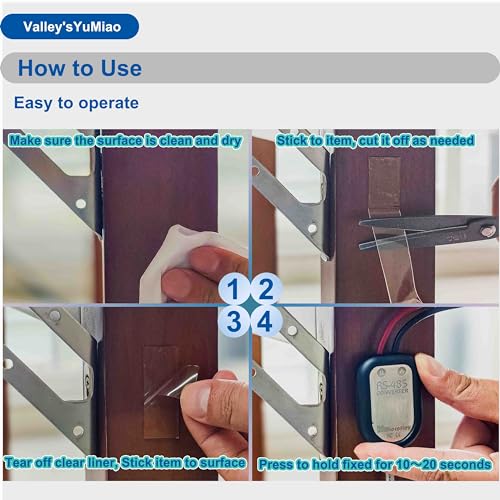 Valley'sYuMiao 2Rolls, Nano Double Sided Mountinging Tape, Adhesive-self Heavy Duty Tape, 2 Sides Sticky Tack Tape for Painted Walls AC Hanging Clear, 0.7in×10fts, 20fts Total Long - size: 2Rolls, 0.7″, 20fts TL