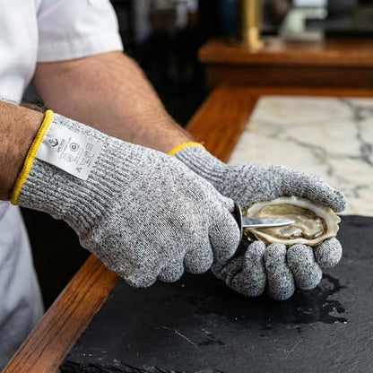 ASG Premium ANSI A5 Cut Resistant Gloves, Food Grade HPPE, Mandoline & Oyster Shucking, Kitchen Safety Gloves for Chefs - size: X-Large