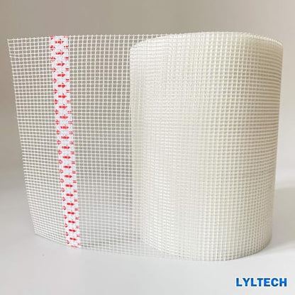 LYLTECH Drywall Joint Tape- 5.7in X 100 ft,13 MESH,100% Fiberglass,Heavy-Duty Self-Adhesive Wall Crack and Seam Patch