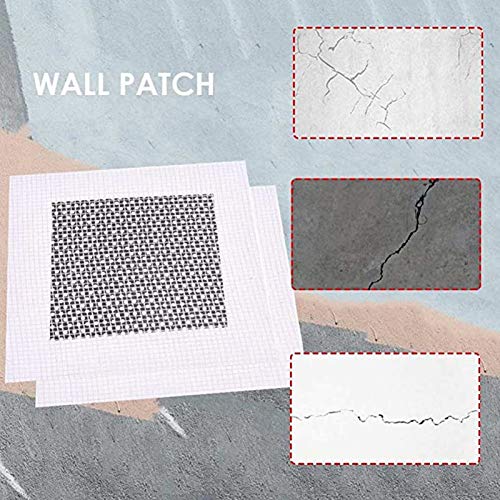 12 Pack 4/6/8 Inch Drywall Repair Patch, Aluminum Wall Repair Patch Self Adhesive Fiber Mesh Over Galvanized Plate,Screen Patch Repair for Drywall Plasterboard (4/6/8 Inch) - color: 4+6+8inch