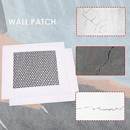12 Pack 4/6/8 Inch Drywall Repair Patch, Aluminum Wall Repair Patch Self Adhesive Fiber Mesh Over Galvanized Plate,Screen Patch Repair for Drywall Plasterboard (4/6/8 Inch) - color: 4+6+8inch