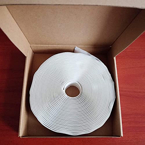 LLPT Butyl Tape White 3/4 Inch x 33Ft 2 Pack Tight Seal for Leak Proof EPDM RV Repair Window Glass Boat Sealing Roof Pipe Patching(WST342) - size: 3/4" White