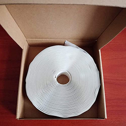 LLPT Butyl Tape White 3/4 Inch x 33Ft 2 Pack Tight Seal for Leak Proof EPDM RV Repair Window Glass Boat Sealing Roof Pipe Patching(WST342) - size: 3/4" White