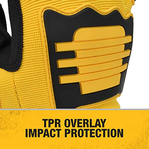 DEWALT DPG781 Performance Mechanic Work Glove with TPR Impact Protection and Anti-Slip Grip - Medium (1 Pair) - size: Medium (Pack of 1)