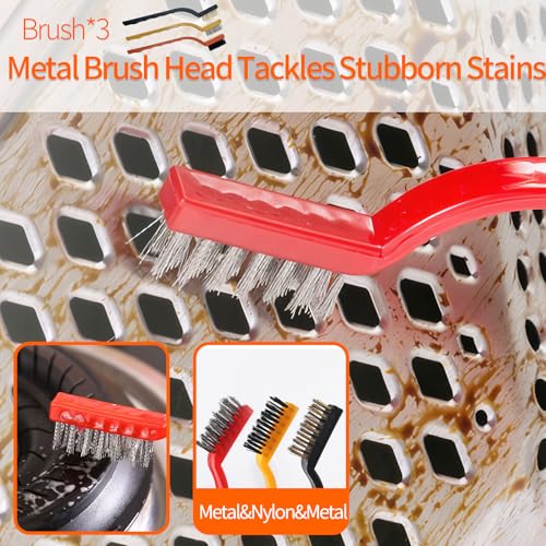 20 PCS Crevice Cleaning Brush Set - Multi-Purpose Hard Bristle Brushes for Deep Cleaning Kitchen, Bathroom, Grout, Sink, Cup, Blender, Corners, Tight Spaces - size: 20 PCS