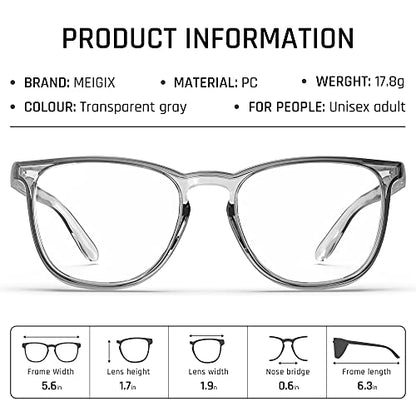 Stylish Safety Glasses, Clear Anti-Fog Anti-Scratch Protective Glasses For Men And Women - color: Gray