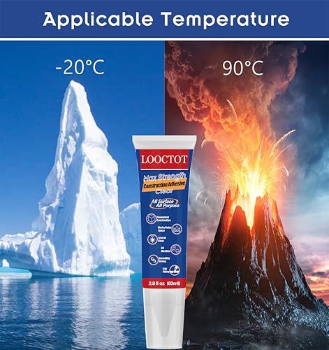 Max Strength Clear Construction Adhesive, 2.8 fl oz Integrated Squeeze Tube, Versatile Cement for Tile,Floor,Stone,Wood,Wall & More,Works Under Water