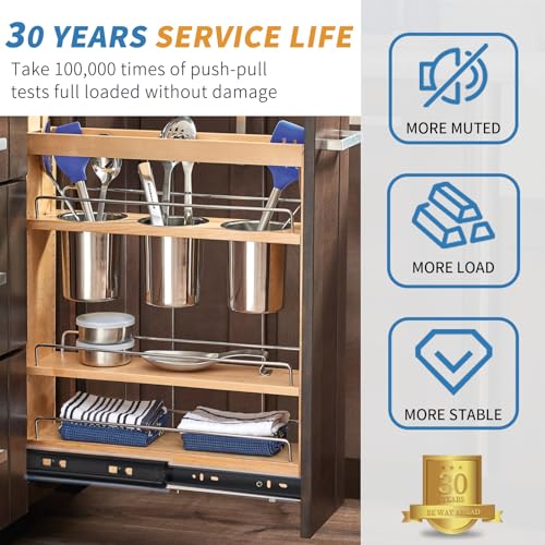 YENUO Full Extension Drawer Slides Side Mount 10 12 14 16 18 20 22 24 Inch Ball Bearing Dresser Cabinet Kitchen Black Rails Track Guide Glides Runners Heavy Duty 100 Lb (Black-Basic- 1 Pr,12 Inch) - color: Black-Basic, size: 12 Inch