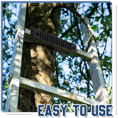 Briwooody Rubber Steep Ladder Stabilizer, Anti-slip Ladder Accessory, Extension Stepladder Attachment Against Wall, Fall Prevention, Scratch Protection, Telegraph Pole Trunk for Added Stability Safety