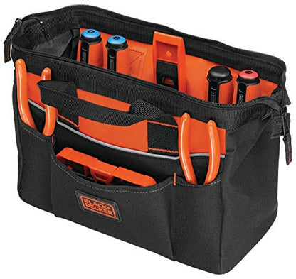 BLACK+DECKER Tool Bag, 12-inch (BDST500001APB)
