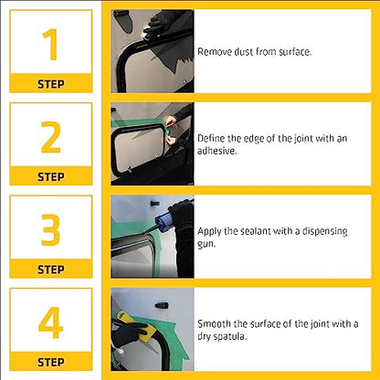 Sika Sikaflex-221 - White - Multi-Purpose Polyurethane sealant/Adhesive - Creates Permanent Elastic Seal - Sandable/paintable - Non-Corrosive - 10.1 fl oz (Pack of 24) - color: White, style: Compact (Pack of 24)
