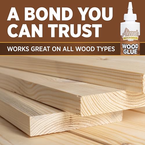 Aleene's DIY Wood Glue, Sandable, Stainable, Paintable Wood Bond, Permanent Hold, Nontoxic, Fast Drying, 4 fl oz - size: 4 fl oz - 1 Pack