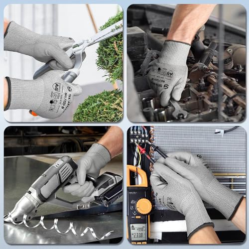 Schwer 180 Pairs Cut Resistant Gloves ANSI A6/A7 (Send Randomly) CR7120 Cut Proof Work Gloves, Touchscreen, for Men and Women Used for Woodworking, Glass Cutting, Construction, Cargo Handling, M - size: Medium, style: 180 Pairs