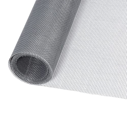 Windows Screen and Screen Door Replacement, 59"x106" Durable Fiberglass Screen Mesh- Window Screen & Sliding Screen Door Repair for Patio and Windows - color: Gray, size: 59" X 106"