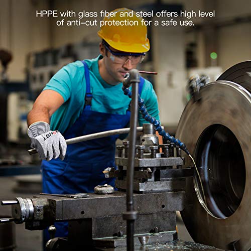 Cut Resistant Gloves Level A6 Cut Proof Work Gloves Smart Touch - color: 1 Pair, size: Medium (Pack of 1)