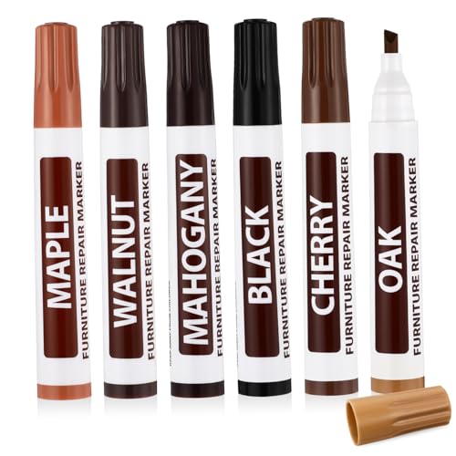 Furniture Touch up Markers Set 6 Pieces Touch up Stains on Wood Easy to Use