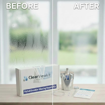 2 Windows Condensation Removal Kit Clears Moisture trapped Inside Your Failed Blown Double Glazing Window Unit.