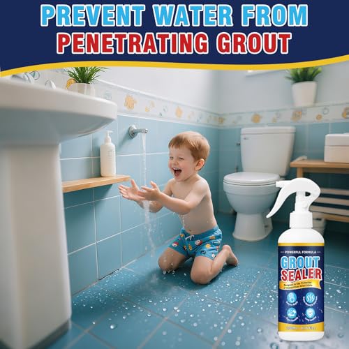 Grout Sealer, Waterproof Granite Sealer Spray, Long Lasting Clear Grout Sealant for Tile Grout, Marble, Granite, Limestone, Indoor & Outdoor - size: 6.76fl.oz