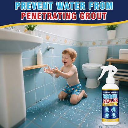 Grout Sealer, Waterproof Granite Sealer Spray, Long Lasting Clear Grout Sealant for Tile Grout, Marble, Granite, Limestone, Indoor & Outdoor - size: 6.76fl.oz