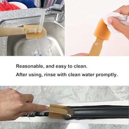 Grout Caulking Tool Kit, 6pcs Rubber Caulk Finishing Tool Sealant Caulk Spatula Smooth Spatula Finisher for Kitchen Bathroom Window Ceramic Tiles - size: 6pcs