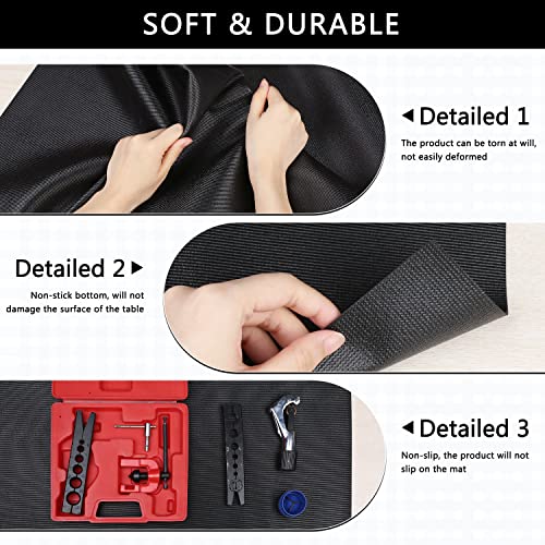 Foam Toolbox Liner Drawer Mat 1/8 Inch Thick X 16 Inch Wide X 6 Ft Long Black, No Slip for Protecting Cabinet, Garage, Cart, Tool Box - color: Black, size: 16"W x 72"L