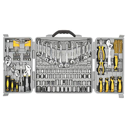205pcs Tool Set, House Repair Kit Set, Household Hand Tool Set, General Home/Auto Repair Tool Set, Storage Case Socket Wrench Sets for Home Maintenance, Perfect for Handyman, Homeowner