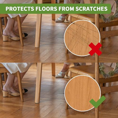 Non Slip Furniture Pads 32 PCS 2'' Round - Anti Slip Furniture Pads - Self Adhesive Rubber Feet Furniture Feet - Chair Leg Floor Protectors - Keep Furniture in Place - size: Round 2 inch 32PACK