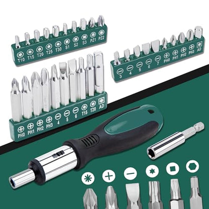 CARTMAN 238-Piece Tool Set with Socket Wrench & Auto Repair Tools Mixed General Household Hand Tool Kit, Green Plastic Toolbox Storage Case Comprehensive DIY, Home & Car Maintenance - color: Green