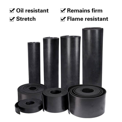 TORRAMI Solid Neoprene Rubber Strips Roll 3/16 (.187) inch Thick X 1 inch Wide X 10 Feet, for DIY Weather Stripping, Gasket, Seal - size: 1" Wide X 10' Long, style: 3/16 (.187)" Thick