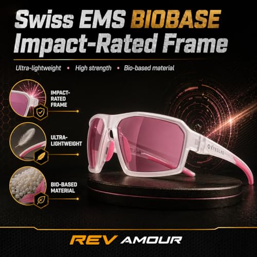 REV Amour Z87+ Safety Glasses, UV400 Impact-Resistant Sunglasses with Anti-Scratch for Work & Outdoor - color: Volt Amber
