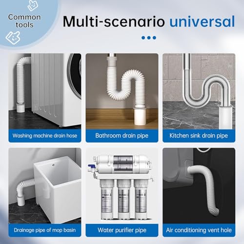 Pack of 8 White Seal Putty Waterproof Duct Seal Repair Sealing Clay, Quick Mending Mud for Drain Connection, Wall Hole, Air Conditioning Hole - color: 8 pack of sealant