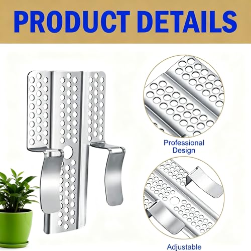 16 Pack Drywall Repair Clips, 1/2 inch Drywall Fastener Clip with 32 Screws, Professional Hole Repair Patch Kit for Wall, Stainless Steel Wall Patch Clips for Damaged Wall Repairing (with Screwdriver)