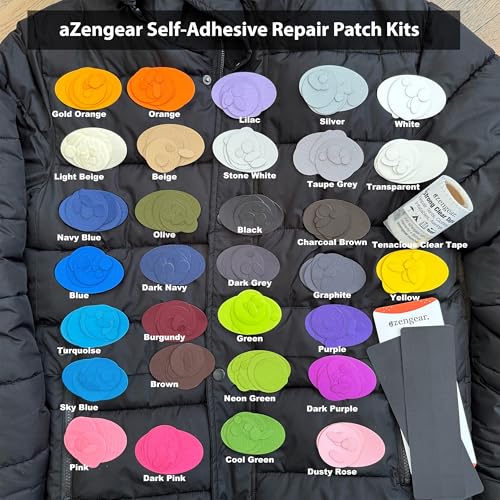 aZengear Clear Tenacious Waterproof Tape, TPU Patch Repair Kit for Tents, Jackets, Inflatables - Fix Rips in PVC, Furniture, Awnings, RV, Shoes