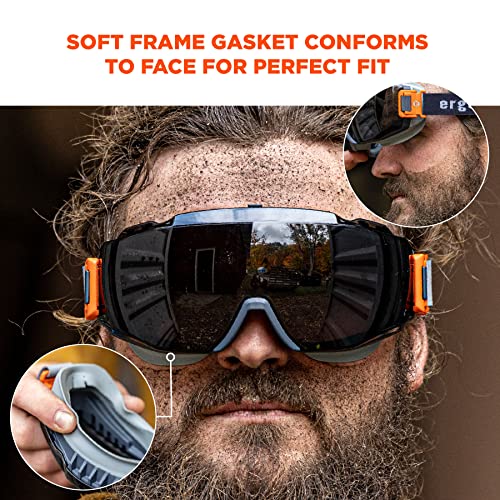 Ergodyne Skullerz Modi Protective OTG Safety Goggle, Indirect Venting, Anti Fog, Scratch Resistant - color: Smoke Lens