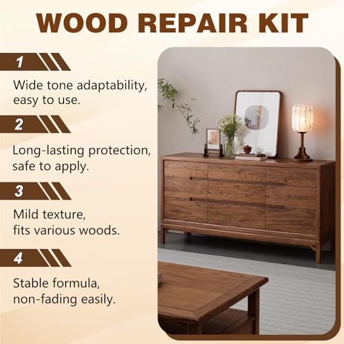 Professional Wood Floor Scratch Repair,Wood Repair Kit,Wood Furniture Repair,Floor Cover Nicks and Scratches,Hides Minor Defects,Restore a Finish for Wood