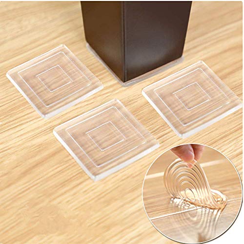 8Pack Non Slip Furniture Pads – Premium 3” Furniture Grippers! Best SelfAdhesive Silicone Feet Furniture Legs– Ideal Non Skid Furniture Pad Floor Protectors for Fix in Place Furniture