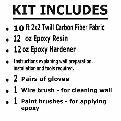 10 ft. Carbon Fiber Basement Wall & Foundation Crack Repair kit High Strength - Easy DIY Repair - size: 10 ft