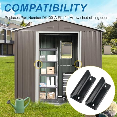 EAORBD Door Tune-Up Kit for Arrow Shed Storage Products, Shed Door Handle Kit Dk100-A 2-Pack - size: 2 Pack