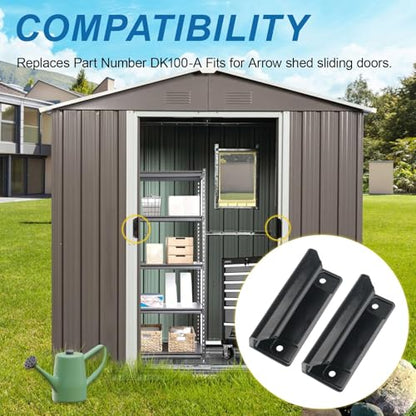 EAORBD Door Tune-Up Kit for Arrow Shed Storage Products, Shed Door Handle Kit Dk100-A 2-Pack - size: 2 Pack